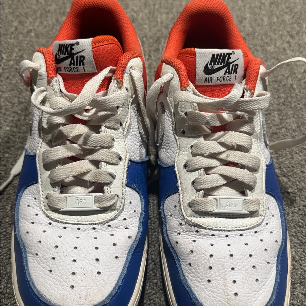 Nike Air Force 1 - White, Blue, and Red